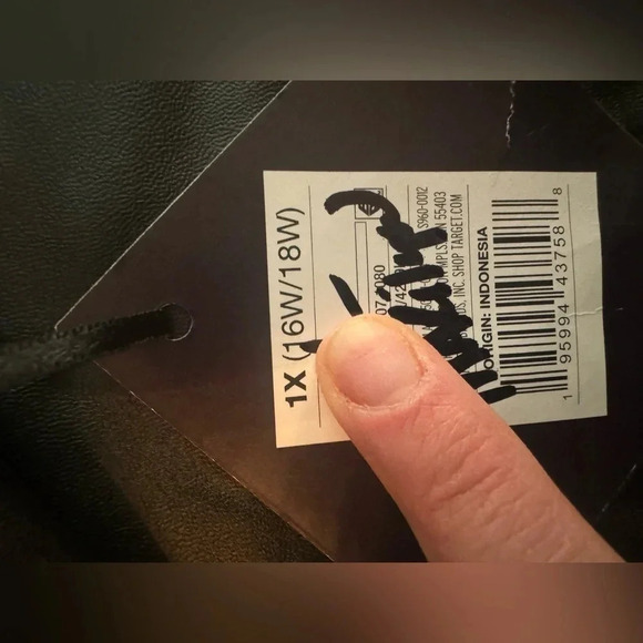 NWT Ava & Viv‎ Faux Leather Leggings size 1XL 16/18 - Picture 4 of 5